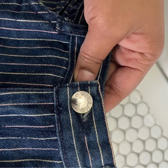 Gitano vintage women’s retro style striped jeans. #vintage #retro. - Picture 8 of 14